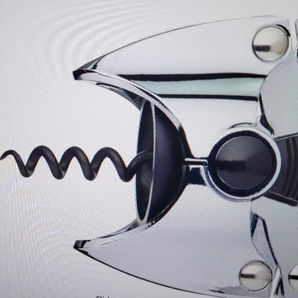 BARCRAFT LAZY FISH WINE BOTTLE CORKSCREW OPENER STAINLESS STEEL - Picture 4 of 7